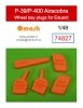 Omask 74827 P-39/P-400 Airacobra wheel bay plugs (for Eduard) 1/48